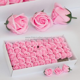 Flori sapun trandafir roz